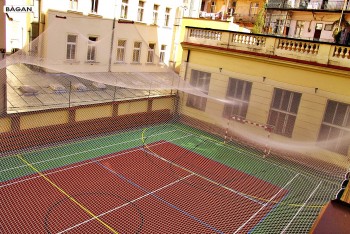 Siatka na kort ochronna na ogrodzenie do tenisa